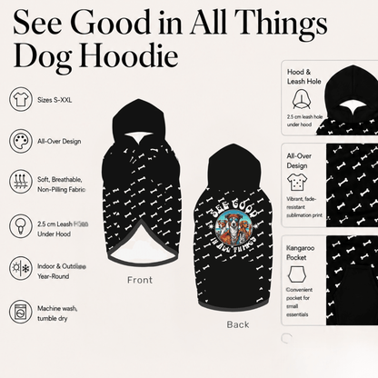 See Good in All Dogs Human and Pet Hoodie Set - FluffnCoBlue MagicxsS