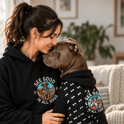 See Good In All Dogs Human Hoodie - FluffnCoBlue MagicxsAddonhuman only