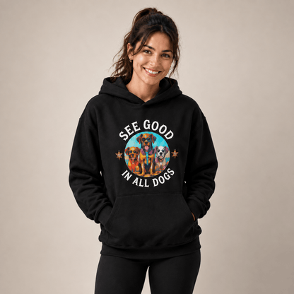 See Good In All Dogs Human Hoodie - FluffnCoBlue MagicxsAddonhuman only