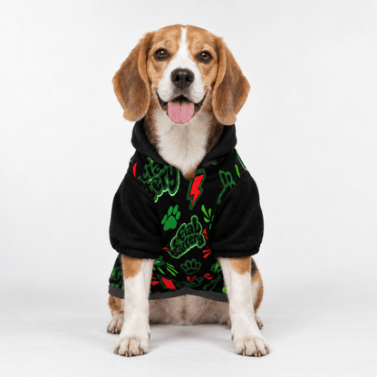 Social Battery 110% Pet Hoodie - FluffnCoBlackSAddonsoft