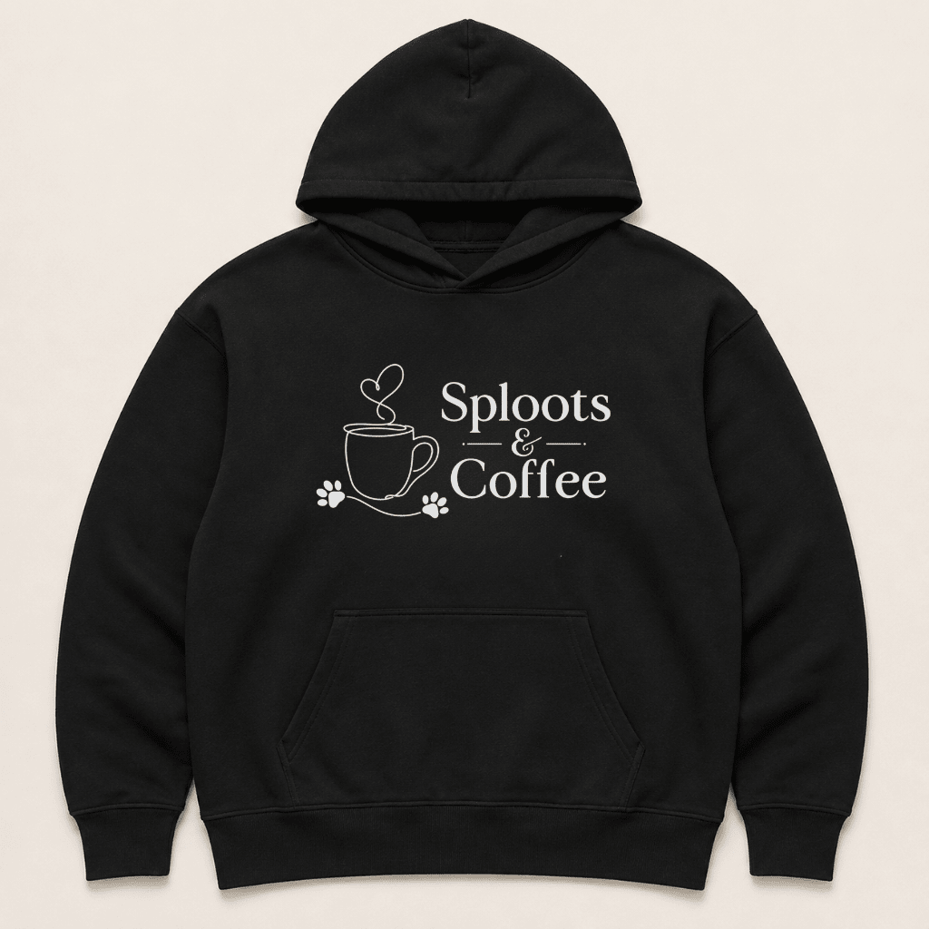 Sploots & Coffee Human Hoodie - FluffnCoolivexshuman only