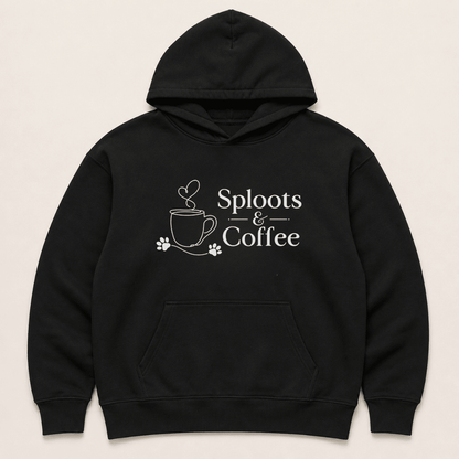 Sploots & Coffee Human Hoodie - FluffnCoolivexshuman only