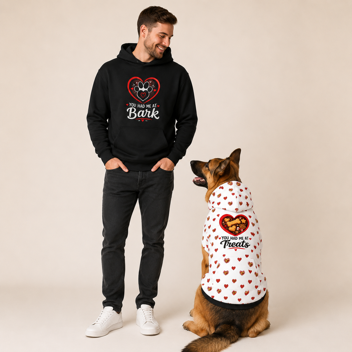 You had me at Bark Human Hoodie