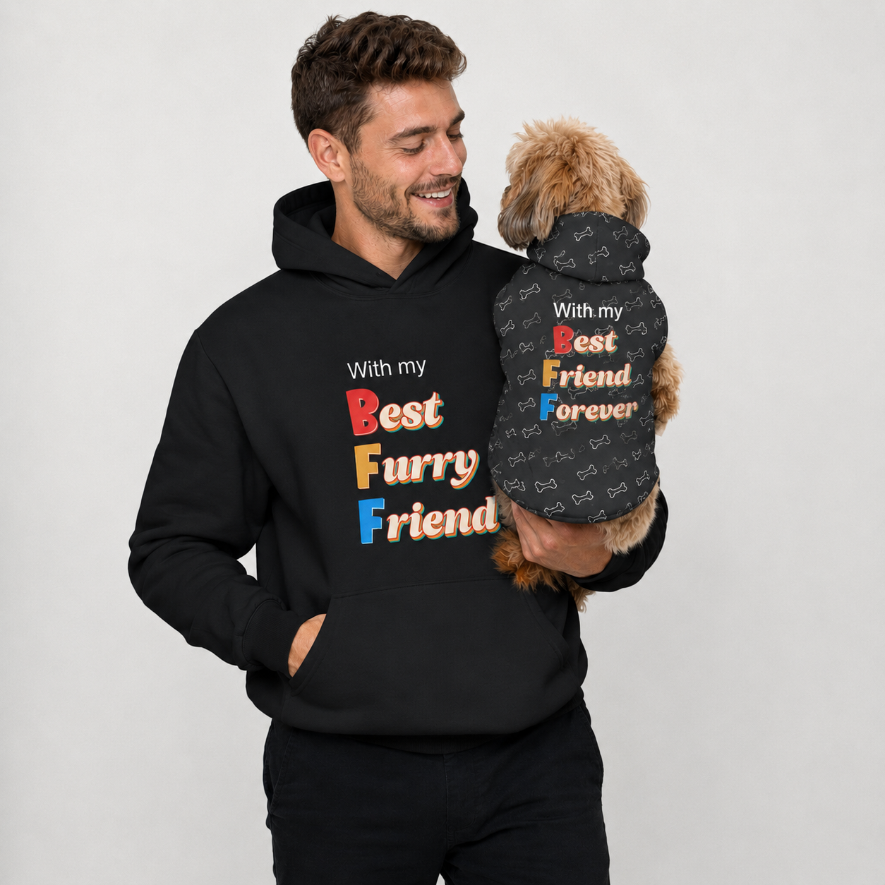 With my BFF Pet and Owner Hoodie Set