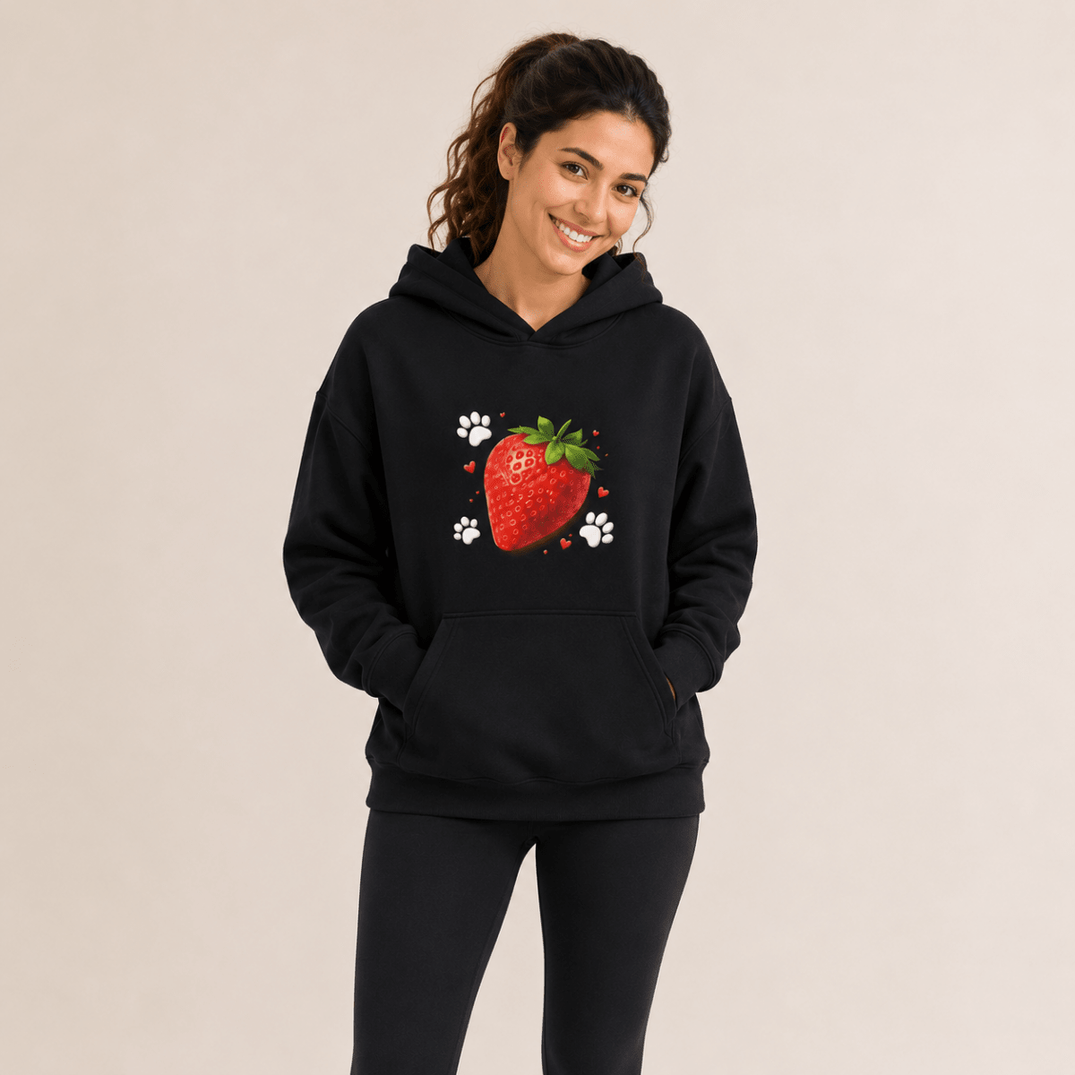 Strawberry Pet and Owner Hoodie Set - FluffnCoHoney DewxsScats