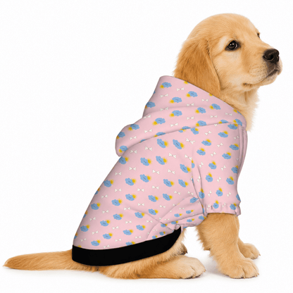 Sun & Clouds Nursery Pattern Pet Hoodie - FluffnCoBlueXSAddonnursery