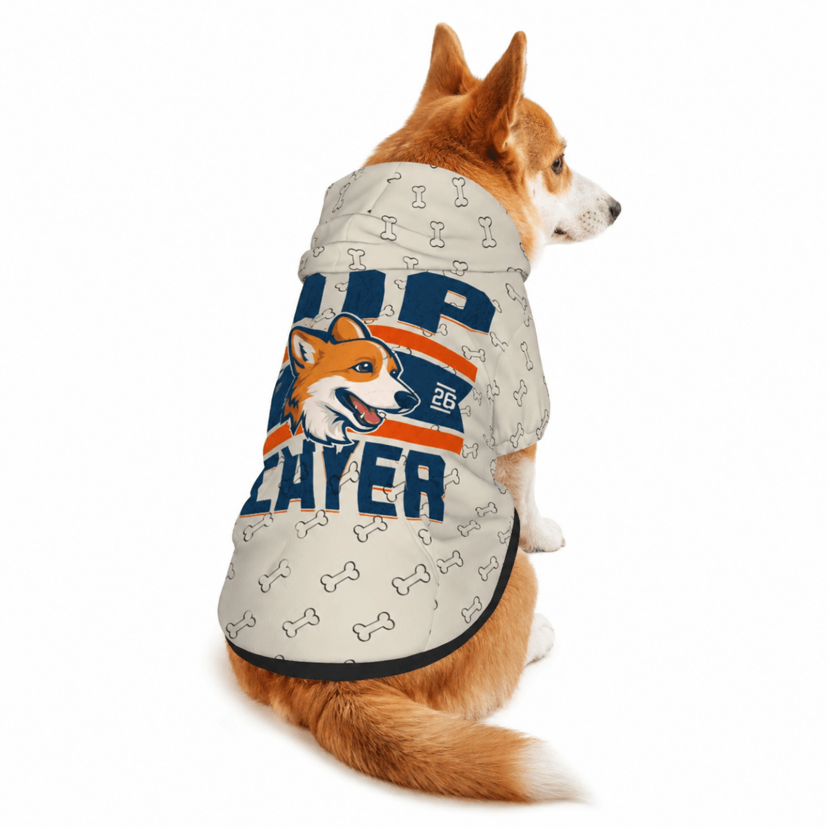 Team Corgi Pet and Owner Hoodie Set - FluffnCoGrey HeatherxsS