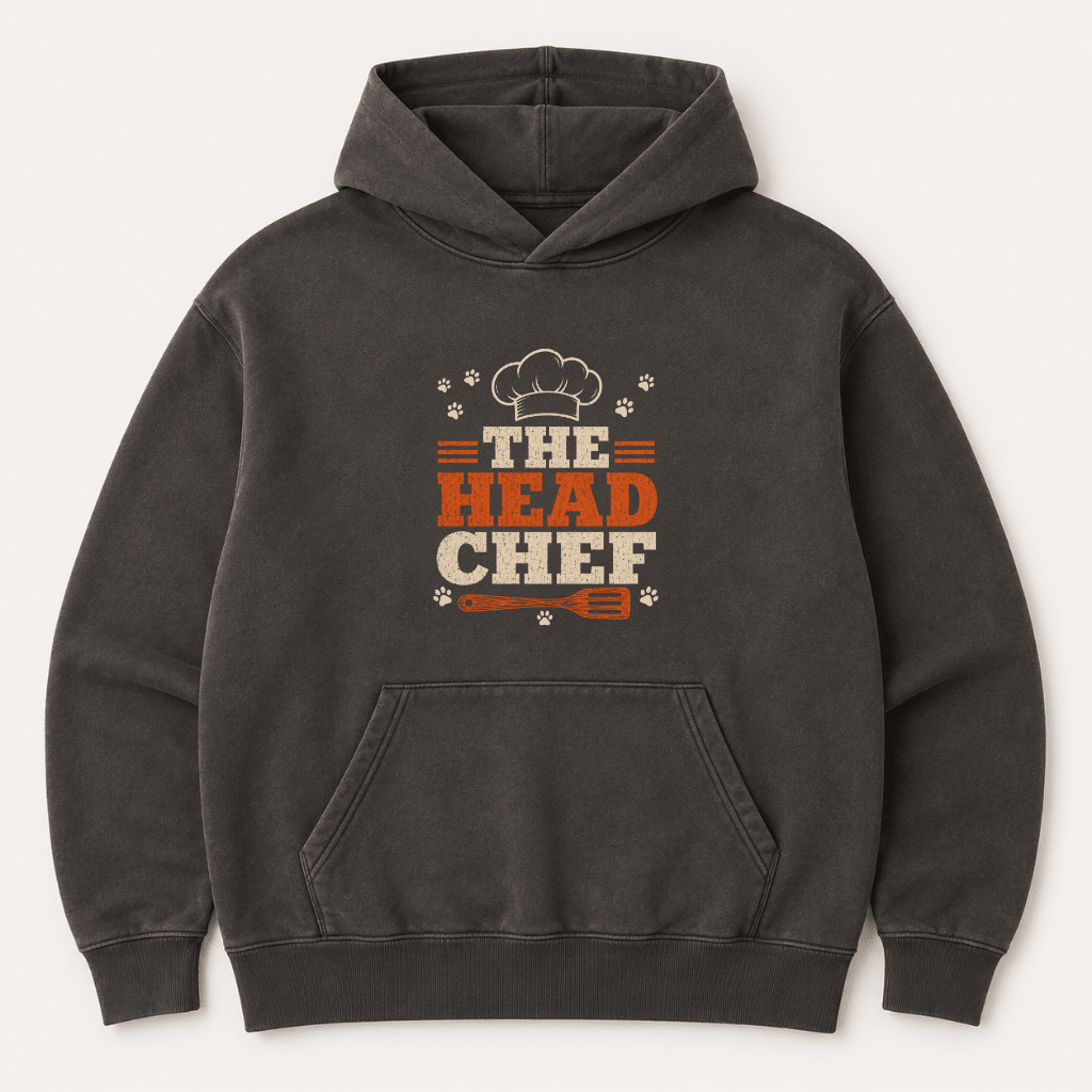 The Head Chef Human Hoodie - FluffnCoPigment Blackxshuman only