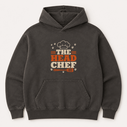 The Head Chef Human Hoodie - FluffnCoPigment Blackxshuman only