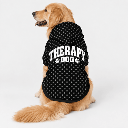 Therapy Dog Pet Hoodie - FluffnCoBlackSAddonsoft