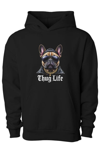 Thug Life Matching Dog & Owner Hoodie Set - FluffnCoBlackxsSmatchingset