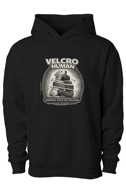 Velcro Human Matching Dog & Owner Hoodie Set - FluffnCoSBlackxsmatchingset