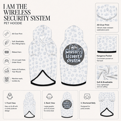 Wireless Security System Pet and Owner Hoodie Set - FluffnCoSPigment Blackxs