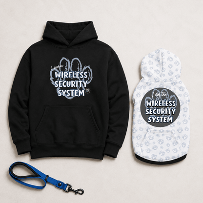 Wireless Security System Pet and Owner Hoodie Set - FluffnCoSPigment Blackxs