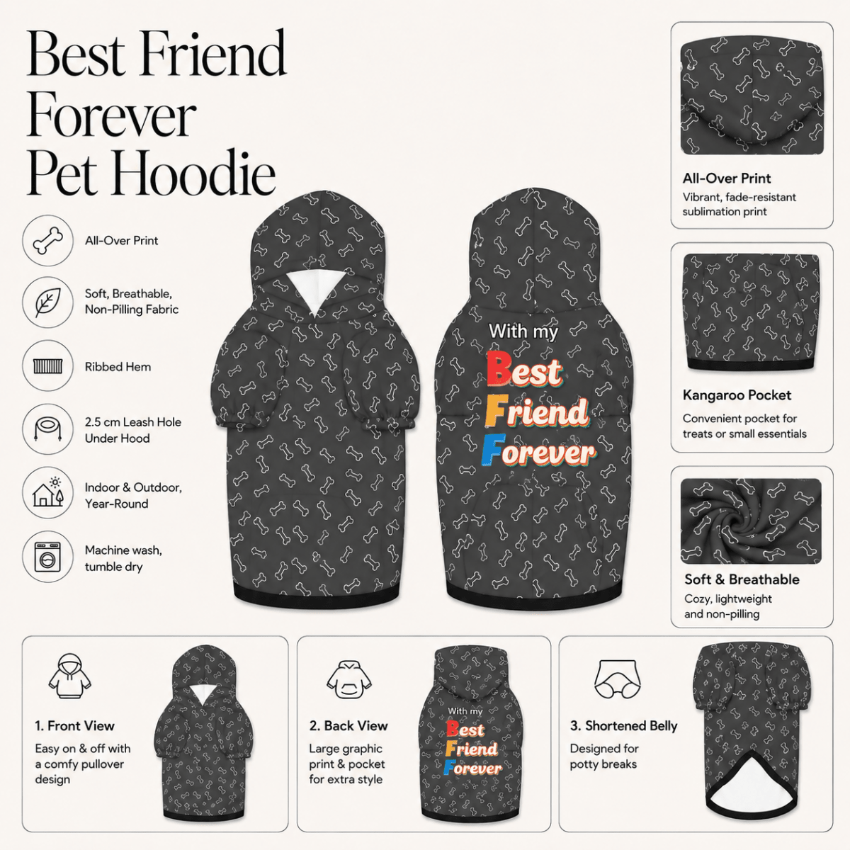 With my BFF Pet and Owner Hoodie Set - FluffnCoSBluexscats