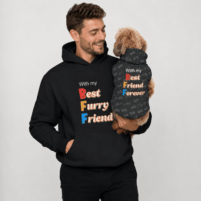 With my BFF Pet and Owner Hoodie Set - FluffnCoSBluexscats