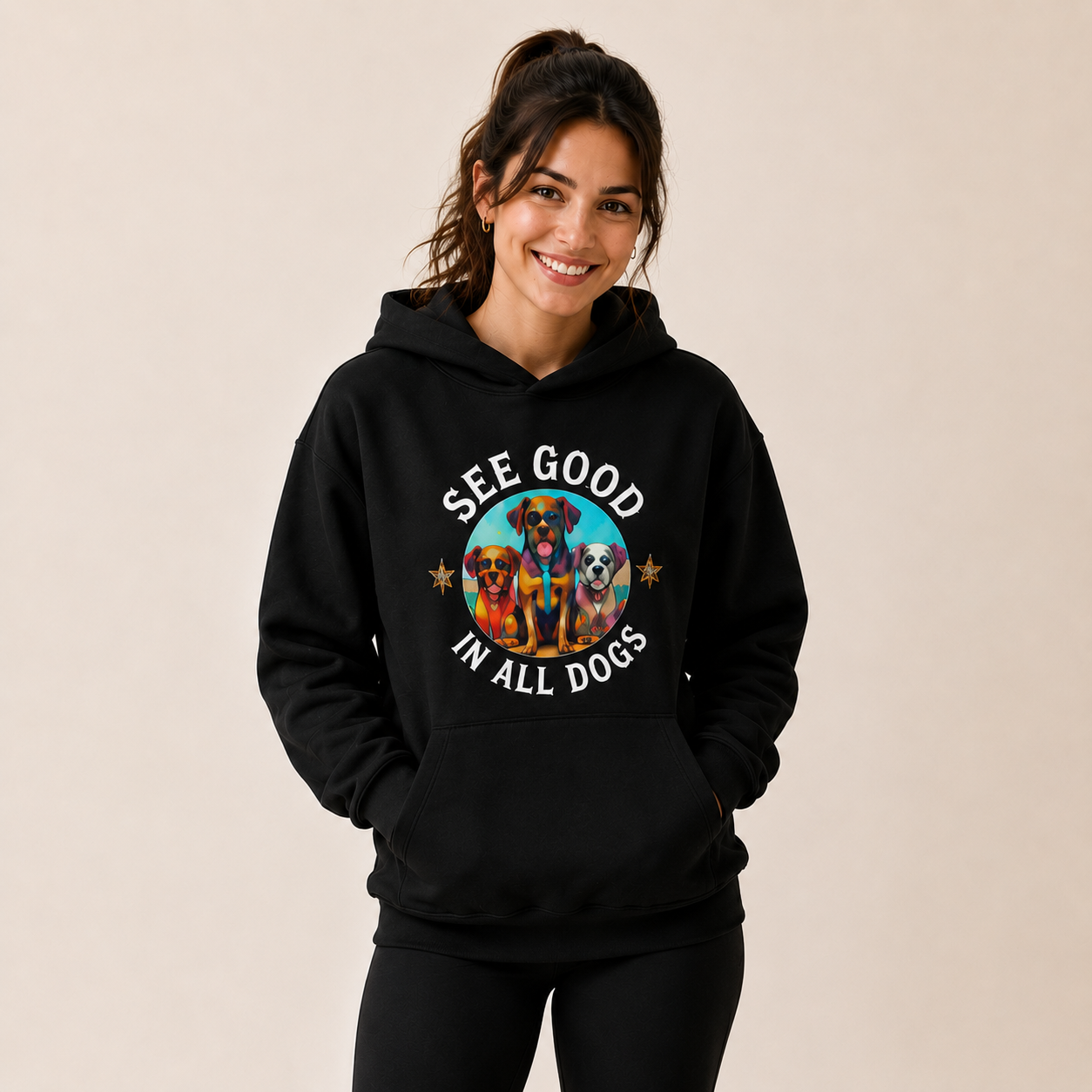 See Good in All Dogs Human and Pet Hoodie Set