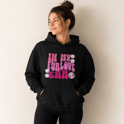 In My Fur Era & Food Era Pet and Human Hoodie Set - woman standing
