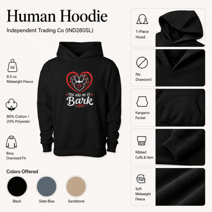 You had me at Bark Pet and Owner Hoodie Set - FluffnCoBluexsS